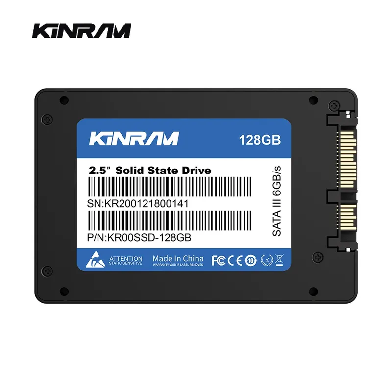 KinRam 256GB SSD 512GB 64GB 2,5 SATA 3 Desktop-Festplatte 120GB 128GB 240GB HDD Interne SATA3 Solid-State-Laufwerke für PC Laptop