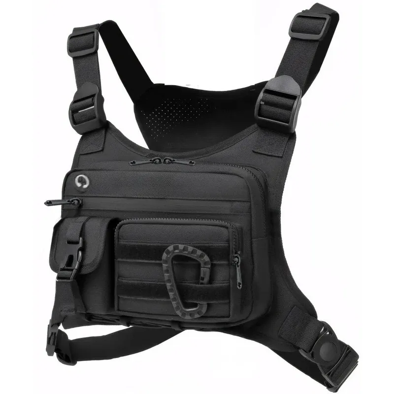 Taktische Outdoor-Brusttasche Unisex Lauf- und Fahrrad-EDC-Weste Workout-Sport-Brustpackung für Männer und Frauen