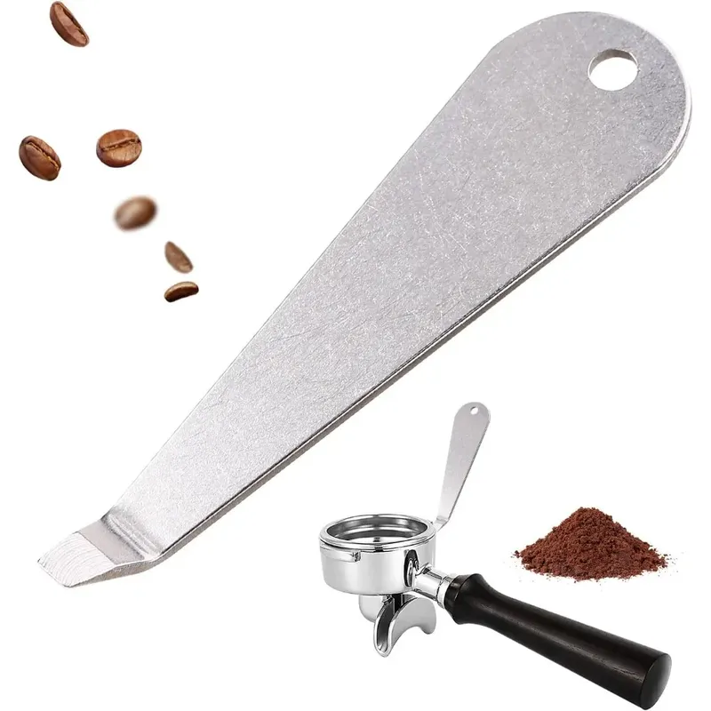 Siebträgerkorb-Demontagewerkzeug aus Edelstahl, Espressomaschinen-Filterhalter-Entferner, Kaffeezubehör für Zuhause