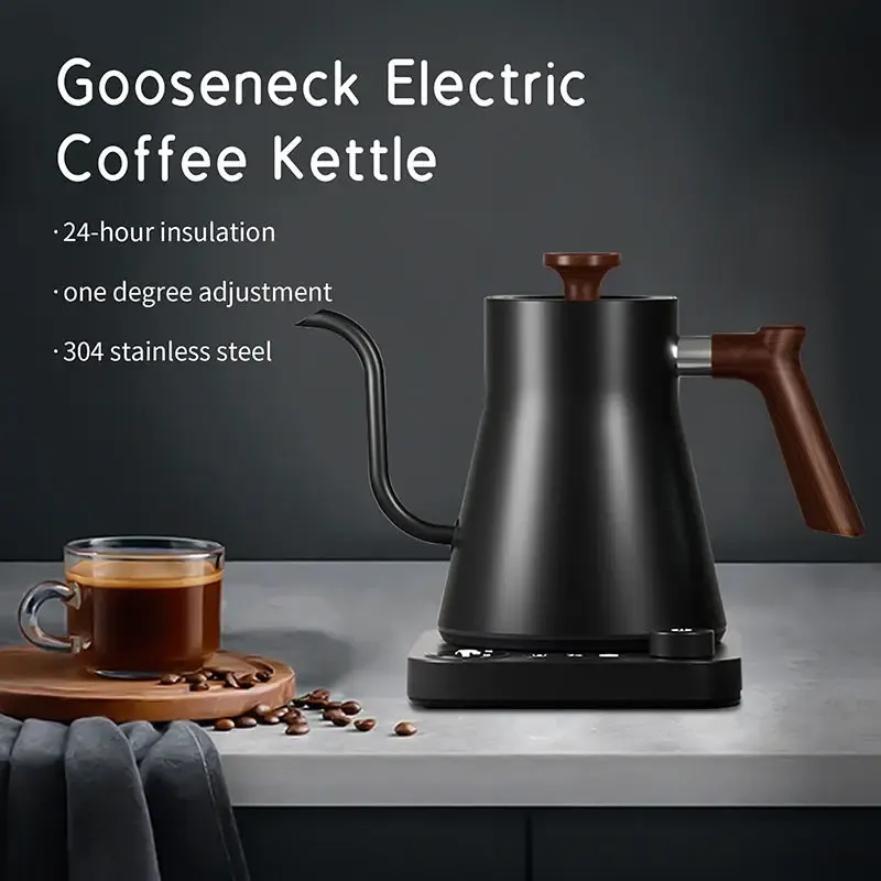 1200W Intelligenter Elektrischer Wasserkocher mit Konstanter Temperatur Handgebrühte Kaffeekanne Schwanenhals-Kanne zum Aufbrühen von Milchpulver