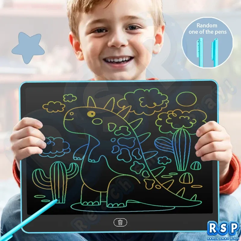 13/16 Zoll LCD Zeichentablett Schreibtafel Farbiges Kritzelbrett Zählübungen Tafel Lernspielzeug für 3-12 Jahre Alte Kinder Geschenke