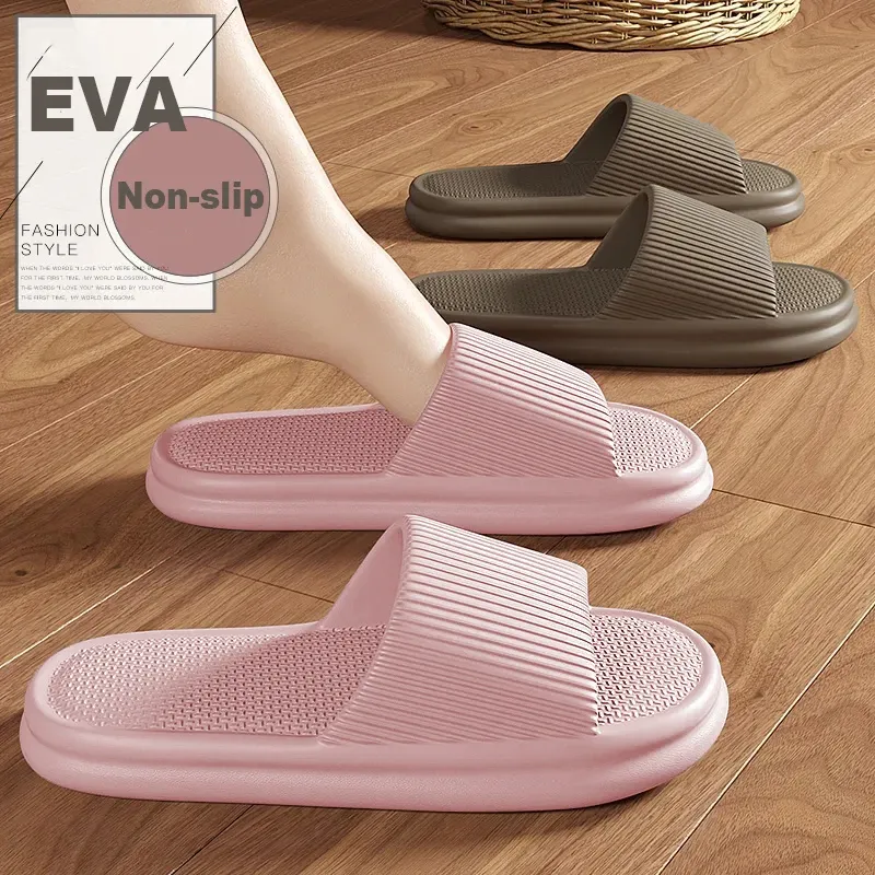 Sommer Hausschuhe Für Frauen Männer Weiche Leichte Indoor Hause Rutschen Wolke Slipper Männer Flache Sandalen Strand Schuhe Mann Männlich Flip-Flops
