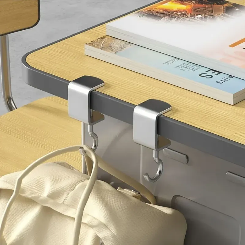 5/10 Stück Desktop-Haken, universell verstellbar, kein Bohren erforderlich, tragbarer Tischkantenhaken, zum Aufhängen von Rucksäcken, Kopfhörern