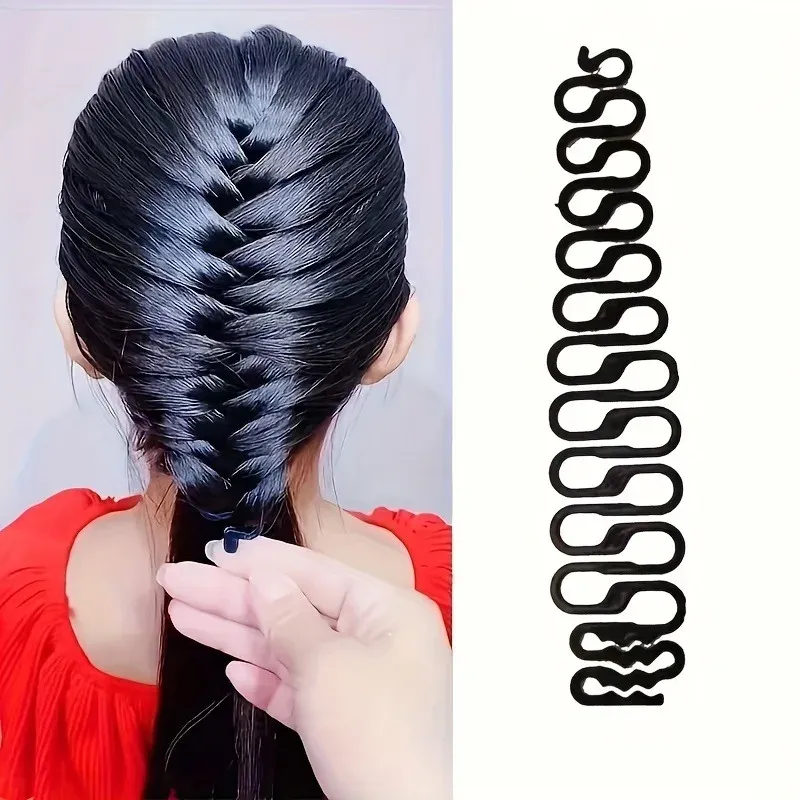 1-teiliges Mehrzweck-Werkzeug für Haarstyling, Fischgräten-Haarstyling-Werkzeug, magisches Zopfdesign-Werkzeug, Haarstyling- und Schönheitswerkzeug.