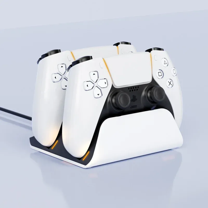 Duale Schnellladestation für PS5-Controller – kabellose Gamepad-Ladestation für PlayStation 5-Zubehör