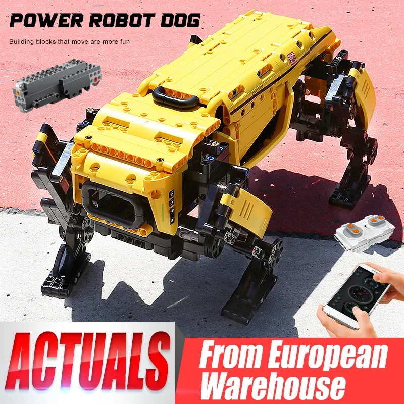 MOULD KING 15066 15067 Technisches Spielzeug Die APP&RC Motorisierte Boston Dynamics Big Dog Set Montage AlphaDog Bausteine Ziegel