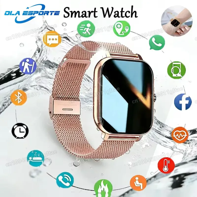 2026 Neue Smartwatch Android-Telefon 1,44-Zoll Farbdisplay Bluetooth-Anruf Blutsauerstoff-/Blutdrucküberwachung Smartwatch für Damen und Herren