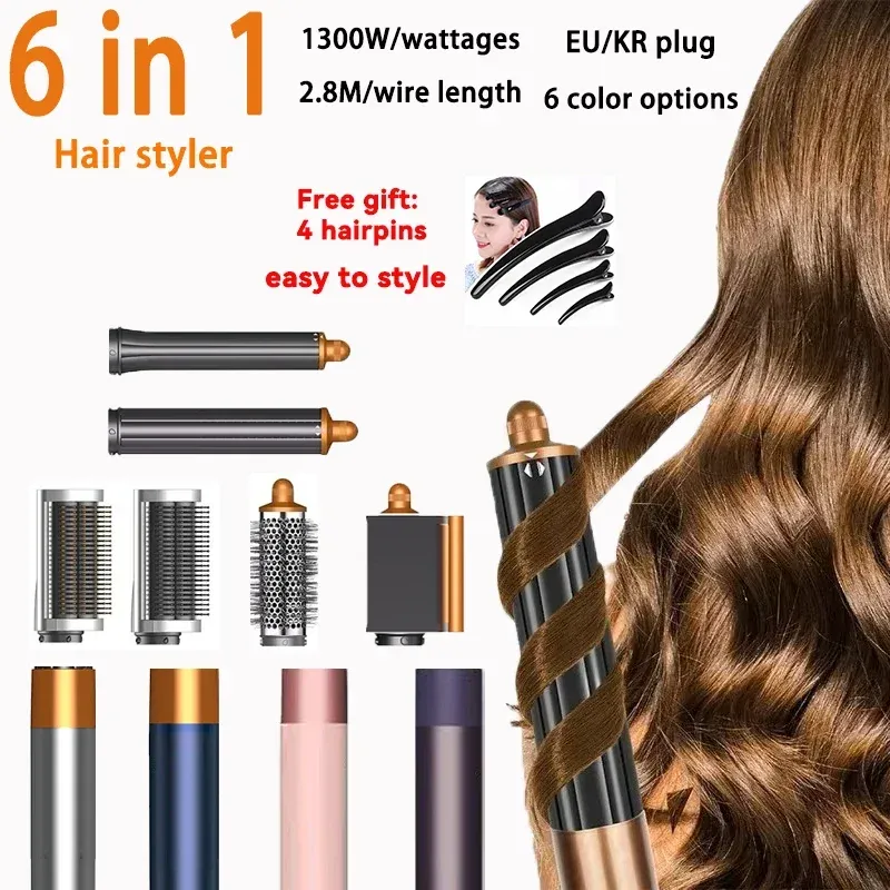 6-in-1 SenCiciMen Multi-Haarstyler Lockenstab Heißluftbürste Lockenwalze Haartrockner Professioneller Lockenstyler