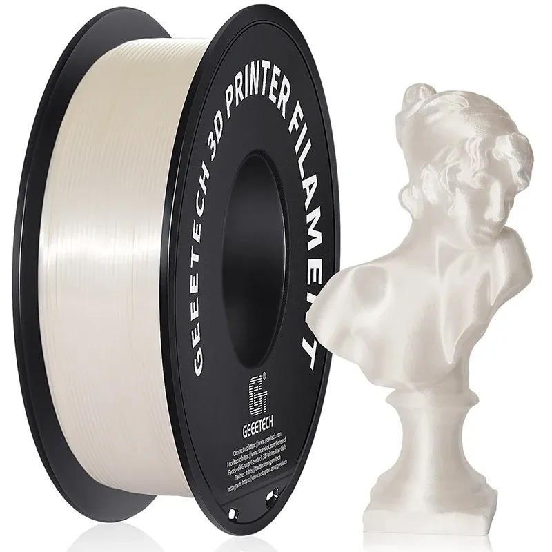 GEEETECH 3D-Seiden-PLA-Filament 1 kg 1,75 mm Spulendraht für 3D-Druckermaterial, Sicherheit, Vakuumverpackung, spezielle Farbe, blasenfrei