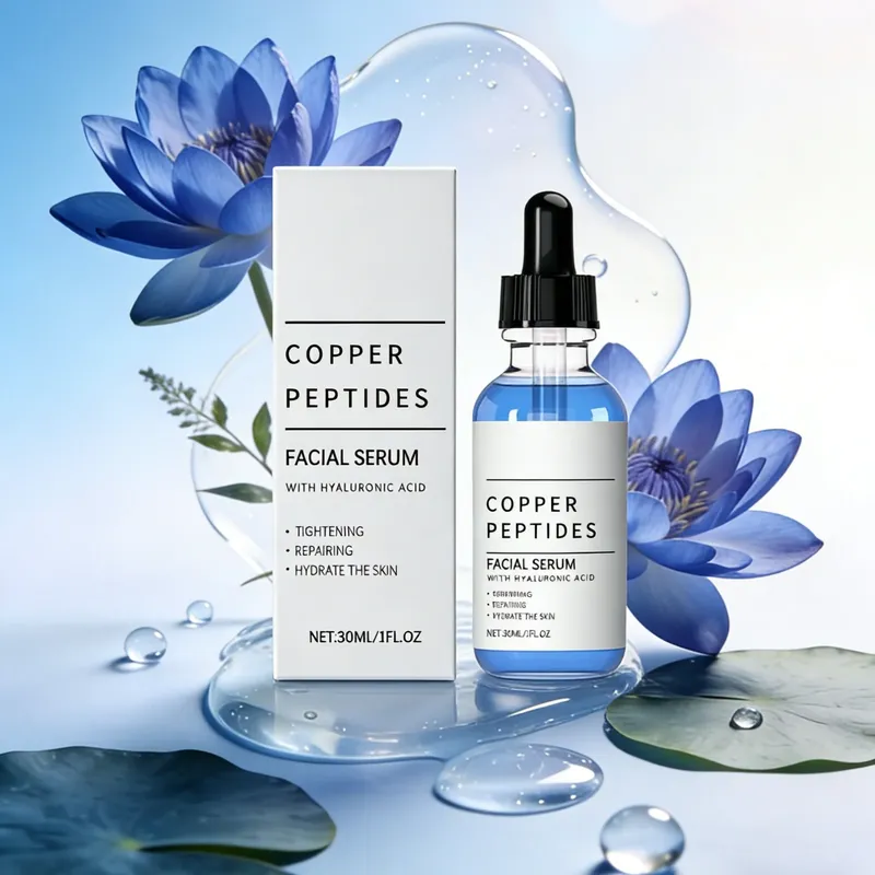 ​ Kupferpeptid-Serum Hautstraffung Tiefenhydratation Gesichtspflege Anti-Erschlaffung Texturverbesserung Hyaluronsäure Gesichtsserum