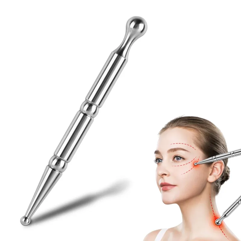 Akupunktur Stift Edelstahl Massage Stick Körper Massager Meridian Energie Stift Gesichtsreflexzonenmassage Akupressur Werkzeug Dropshipping