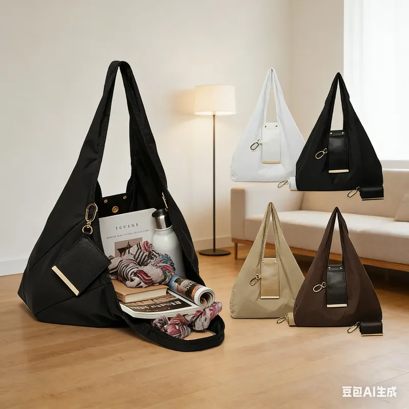 Wiederverwendbare Mini-Schlüsselanhänger-Tragetasche mit Schlüsselring, erweiterbare Einkaufstasche, faltbare, umweltfreundliche Supermarkt-Tasche für den Alltag & Accessoires