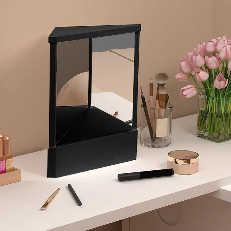 True Image Mirror, nicht umkehrbar, links und rechts, unverzerrt, rechtwinklig, Vorwärtsansicht, kosmetisches Schminktisch-Make-up-Werkzeug für Badezimmer, Schlafzimmer