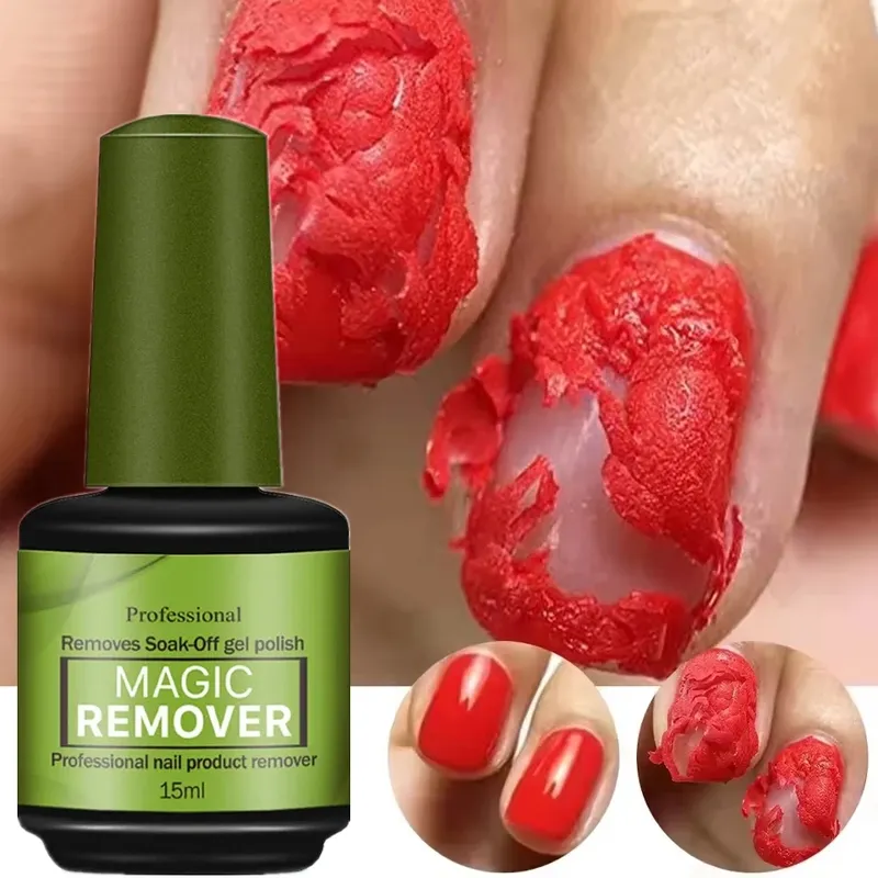 15 ml Magie Schnelle Nagel Gel Polish Remover Sauber UV Soak Off Semi Permanent Lack Nail art Entfernung Werkzeuge maniküre 2025 Neue