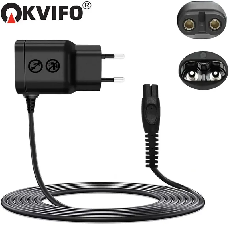 KVIFO 5V EU Rasierer Adapter Ladegerät Konverter Passend für Philips One Blade QP2724 QP2834 QP1424 QP1924 QP4631 Bartschneider