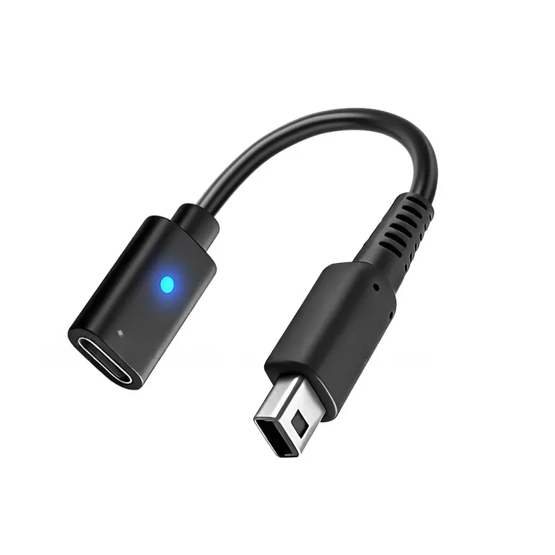USB-C-Ladekabeladapter für NDSI 3DS 3DSLL XL Stromversorgungskonverterkabel für Nintendo-Spielkonsolen-Ladeteile