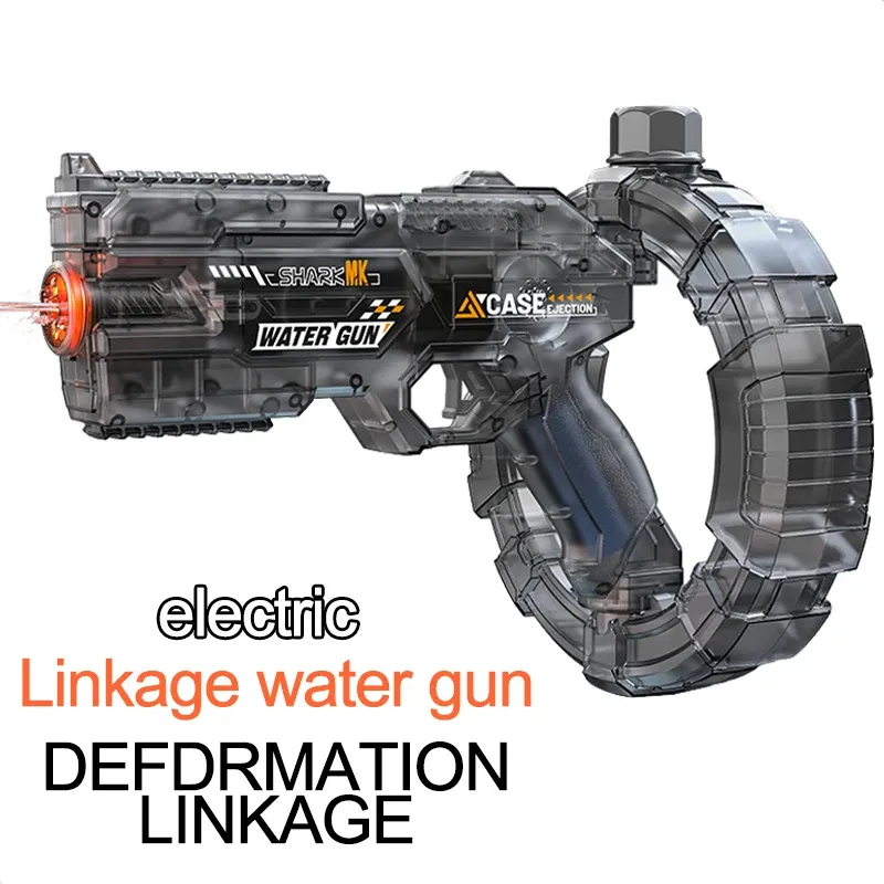 Elektrische Wasserpistolen für Erwachsene, leistungsstarke Spritzpistolen mit automatischer Wasseraufnahme, Wasserblaster, Sommer-Outdoor-Strandspielzeug für Jungen, Kindergeschenk