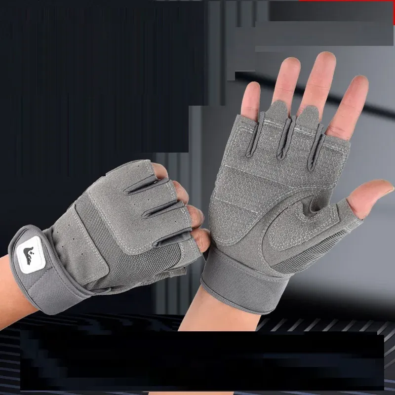 Hantelhandschuhe für Männer und Frauen, Gewichtheben, Crossfit, Bodybuilding, Workout, Sport, Fitnessstudio, Trainingshandschuhe, rutschfester Handgelenkschutz
