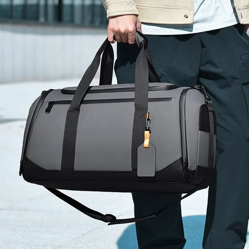 Große Reisetasche Unisex Sporttasche Organizer-Tasche mit Mehreren Fächern für Männer Frauen Trainingsausrüstung