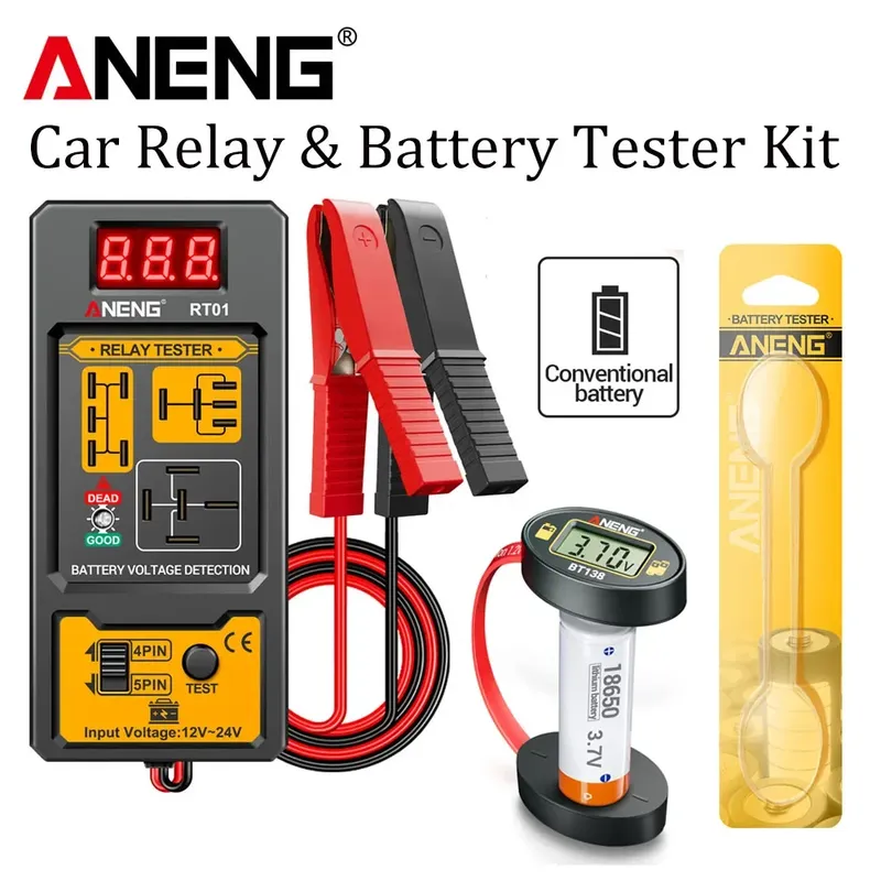Auto-Batterierele 11-25V Detektor Digitales Universal-Kit ANENG RT01+BT138 Batteriestandsprüfer Tragbare Multifunktionswerkzeuge