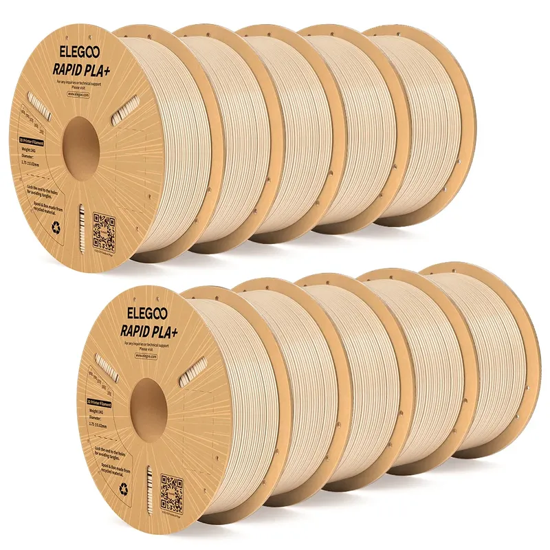 ELEGOO 10 kg RAPID PLA+ Filament 1,75 mm 3D-Drucker-Filament, kompatibel mit den meisten FDM-3D-Drucker
