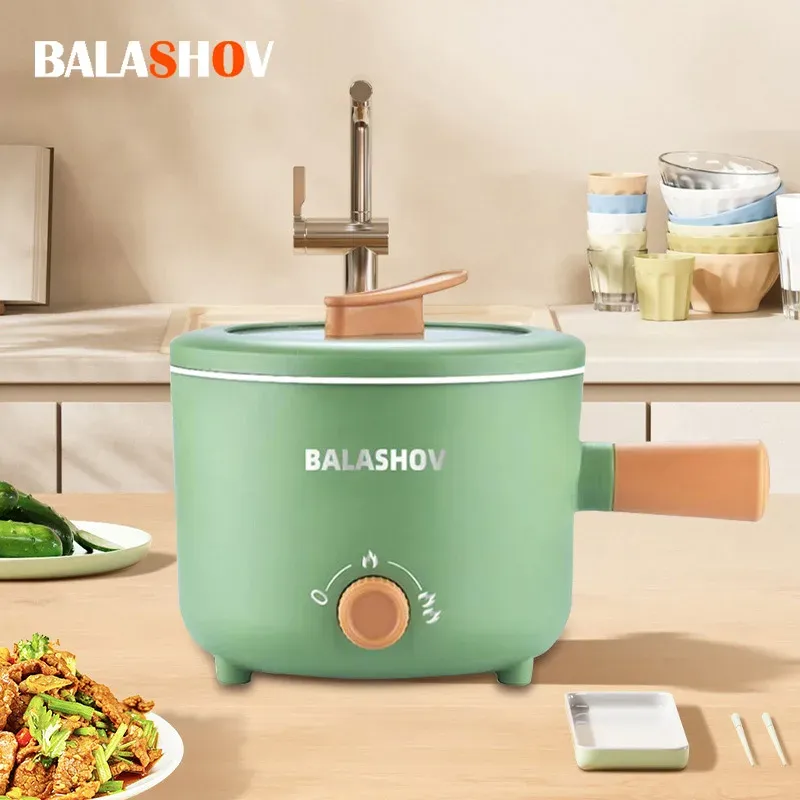 Mini Elektroherd Multifunktionaler Kochtopf Antihaft-Bratpfanne Ramen Schlafsaal Kleiner elektrischer Hot Pot Herd 220V