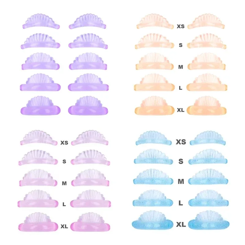 5Pairs Wimpern Dauerwelle Pads Silikon Lash Lifting Stangen Shell-form 3D Wimpern Verlängerung Curler Lash Dauerwelle Schild make-up Zubehör