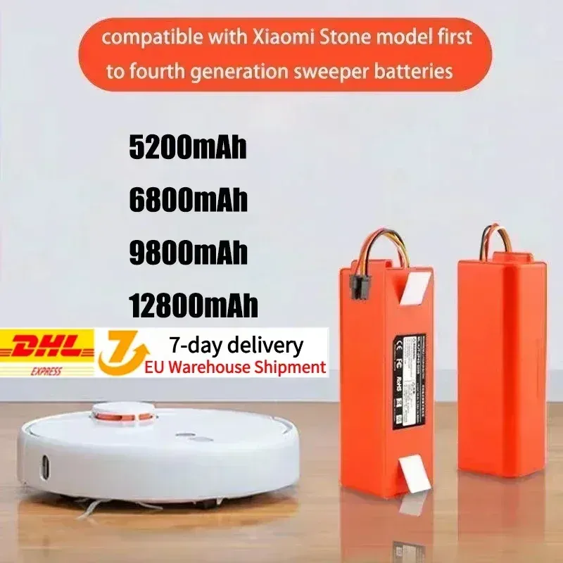 14,4 V BRR-2P4S-5200S Robotic Staubsauger Ersatz Batterie Für Xiaomi Roborock S55 S60 S65 S50 S51 S5 1S 1ST MAX S6 Teile
