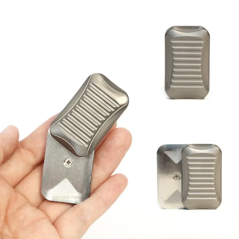 Sgs Magnetic Push Slider Fidget Slider EDC Fidget Toys ADHS Tool Angst Stress Relief Toys Fingertip Spinning Top