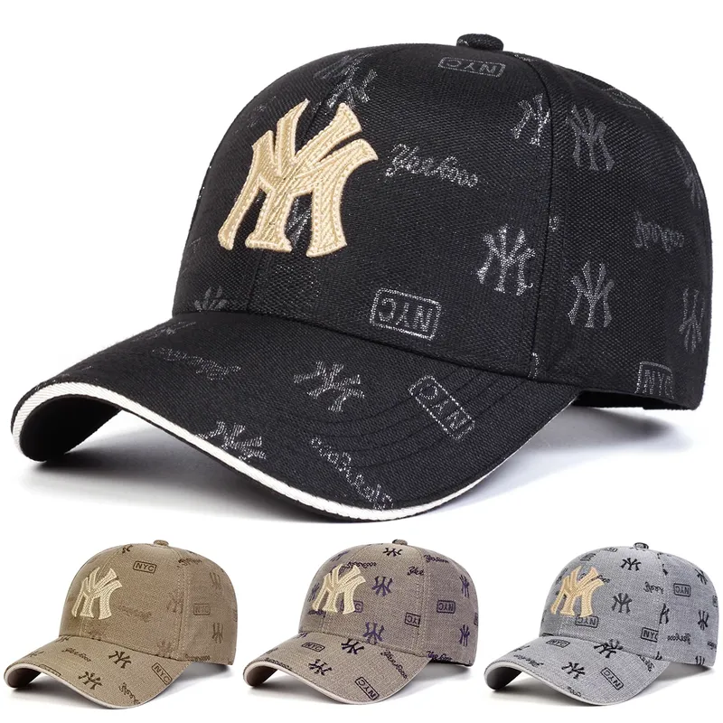 Unisex MY Letter Stickerei Baseball Caps Frühling und Herbst Outdoor verstellbare Freizeithüte Sonnenschutzhut Sportkappe