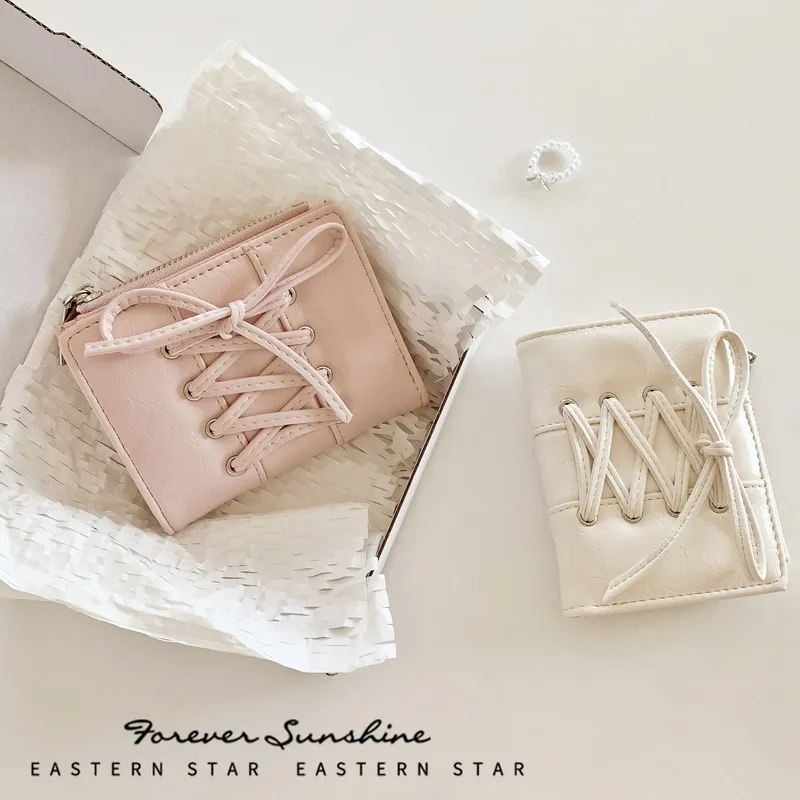 Damen-Geldbörse mit großem Fassungsvermögen, koreanisch minimalistisch und vielseitig, schlanke Geldbörse mit mehreren Kartenfächern, Clutch-Tasche