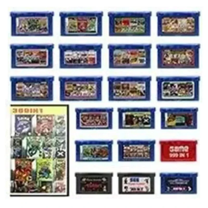 32-Bit-Videospielkonsolenkarte GBA-Spielkombikarte 999 in 1 12 in 1 369 in 1 EG001 EN002 Kombikarte für GBA/SP/DS