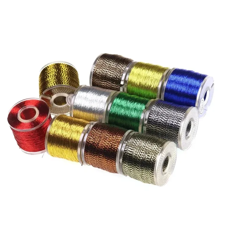 100 Yards Spule Metallfaden zum Wickeln von Angelruten, für die Herstellung von Angelruten, zum Binden von Jighaken und zur Reparatur von Ruten.