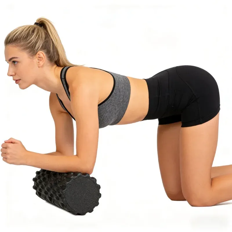Hochdichter Festkern für Muskelregeneration/Massage, Langlebiges Fitnessgerät 33cm Schaumstoffrolle Yoga-Massage