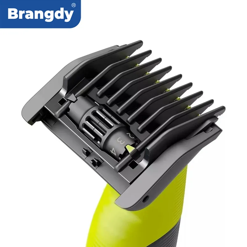Brangdy 5-in-1 Führungskamm-Set passend für OneBlade QP2520 QP2530 QP2620 QP2630 QP2724 QP2834 Barttrimmer, 1-5mm einstellbar