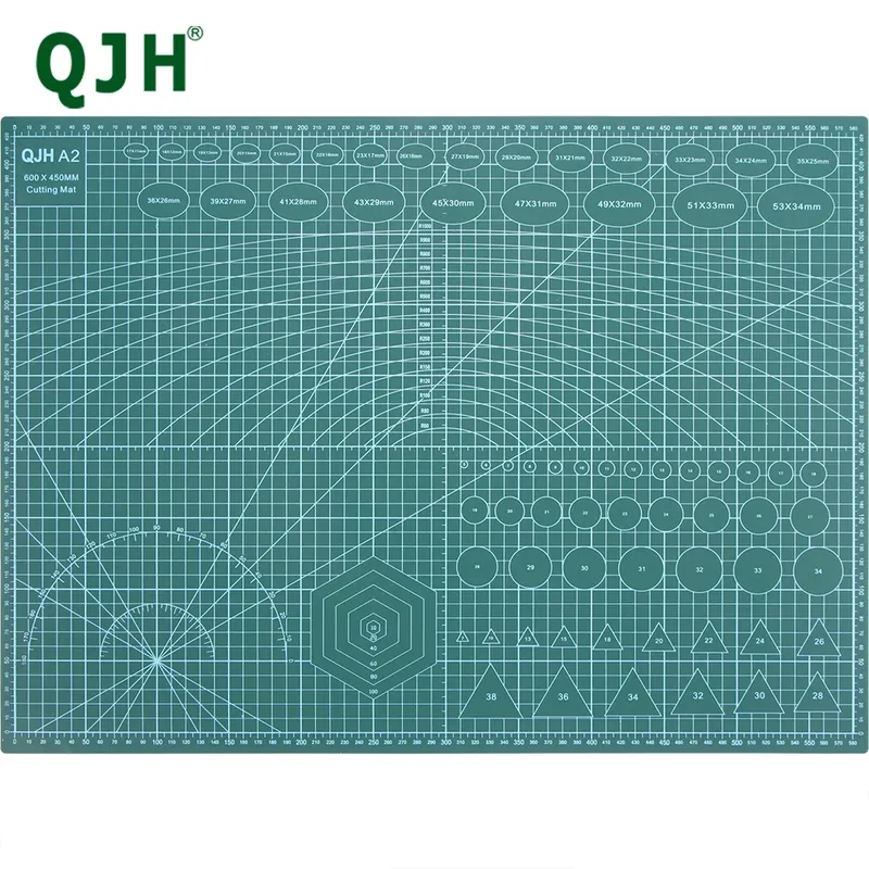QJH 60*45 cm A2 PVC Schneiden Matte Bord Langlebig Selbst-heilung DIY Nähen Student Kunst Papier Gravur pad Leder Handwerk Werkzeug