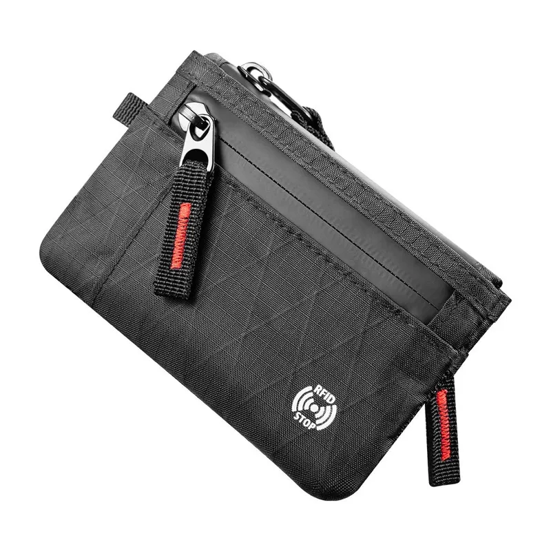 Edc Modische RFID-Diebstahlschutz Ultra-Dünne Geldbörse |     Unisex-Geldbörse mit Reißverschluss |     Kreditkartenetui mit mehreren Fächern, tragbares und leichtes Handgepäck-Zubehör