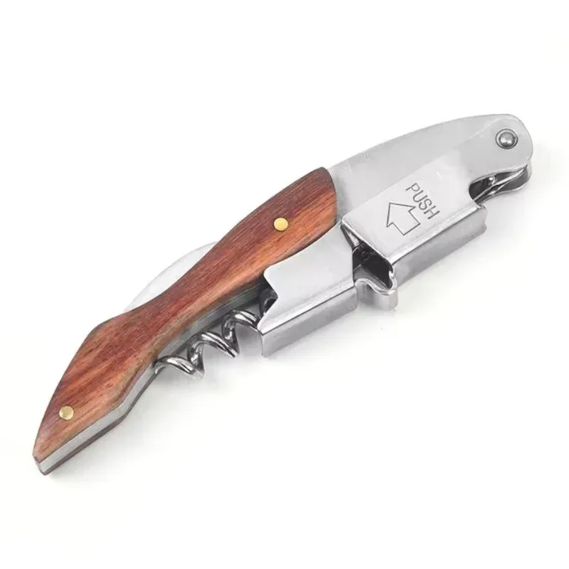 Küchenzubehör, Weinöffner-Set, professionelle Kellner, Korkenzieher, Flaschenöffner aus Edelstahl und Vakuumstopfen, Weinausgießer