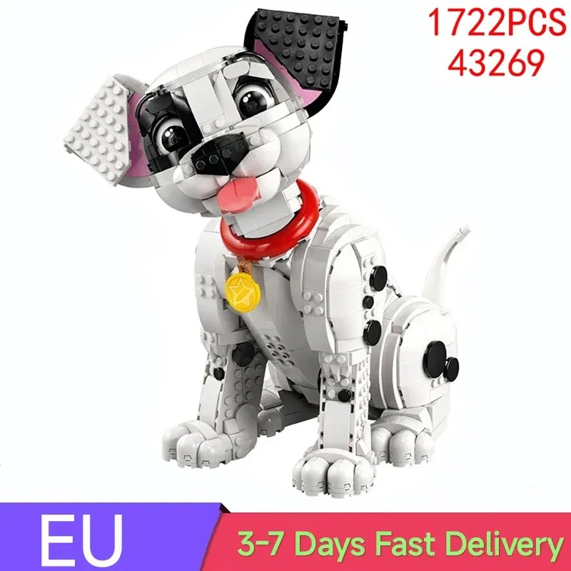 1722 stück Niedlichen Welpen Bausteine Tier Hund Modell Diy Montage Ziegel Spielzeug Kinder Weihnachten Geschenk Kompatibel Mit Set 43269