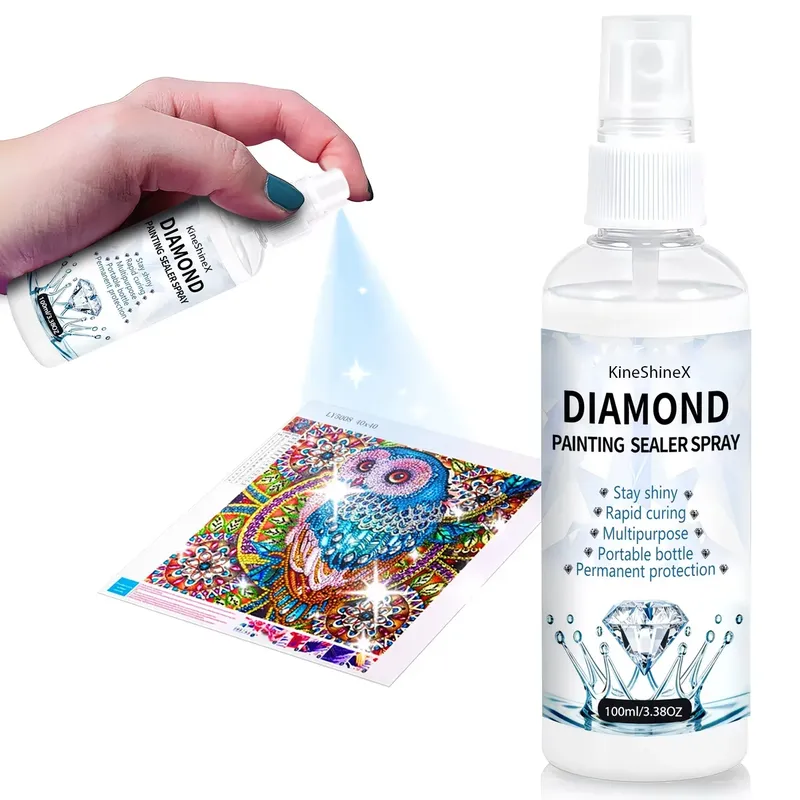 100ml Stone Art Sealer Spray, schnell trocknendes Versiegelungsmittel für Steinmalerei, Kunst- und Bastelwerkzeuge, Additions-Versiegelungsmittel für Diamantmalerei