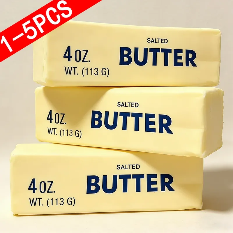 1-5 Stück Butter-Stick Squishy Spielzeug, langsam aufsteigendes Quetschspielzeug, Butterriegel Squishy Fidget Toy, Anti-Stress-Handentspannungsgeschenk