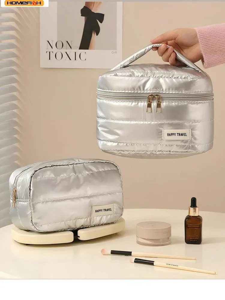 Homefish Modische Große Reise-Kosmetiktasche Tragbare Multifunktionale Kosmetik-Aufbewahrungstasche Organizer
