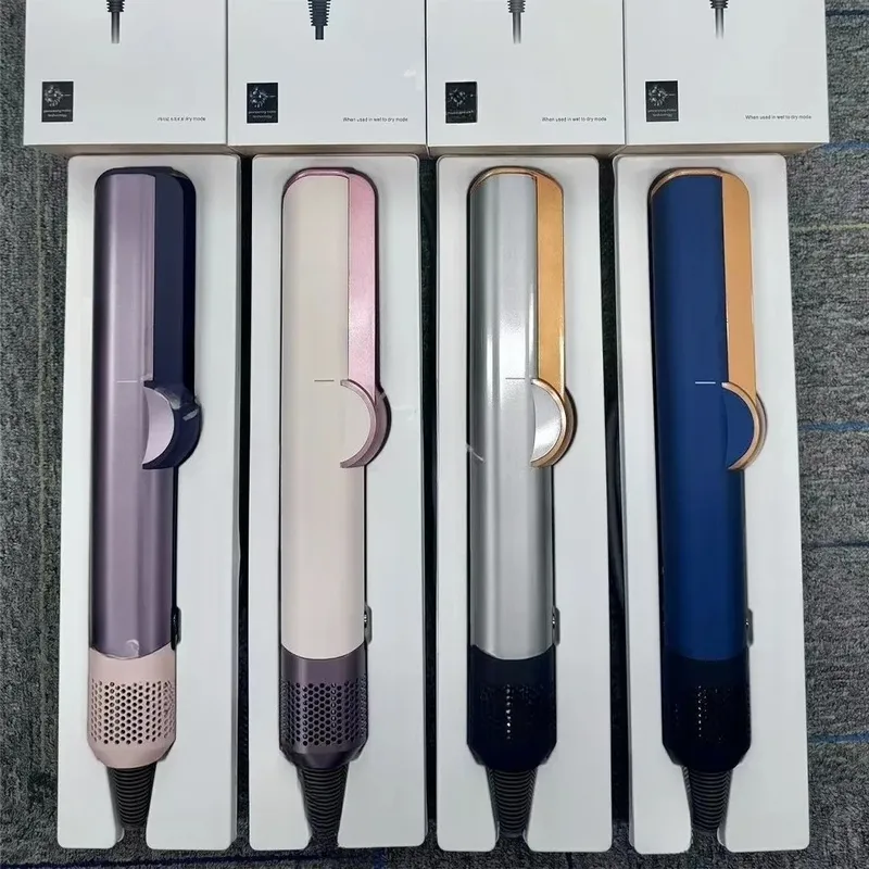 2-in-1 Professioneller Haarglätter & Haartrockner, Aufheizbares Glätteisen mit Negativionen-Technologie für Langanhaltende Styling-Effekte, 1,8M & 2,7M