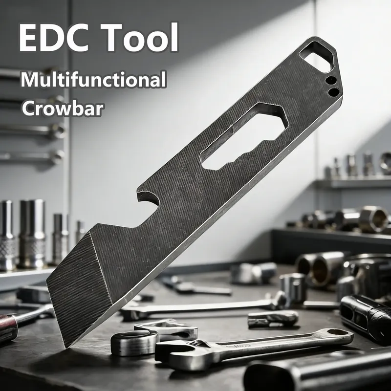 EDC Brechstange Multifunktionswerkzeug |   Edelstahl-Überlebensstab mit Schraubendreher & Öffner |   Tragbarer Outdoor-Schraubenschlüssel