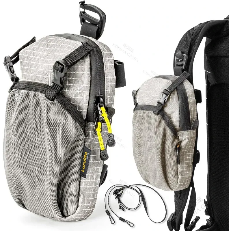 Rucksack-Schultergurt-Befestigungstasche, Smartphone-Tasche, wasserdichter Riemen, für Sport, Wandern, Camping, leicht