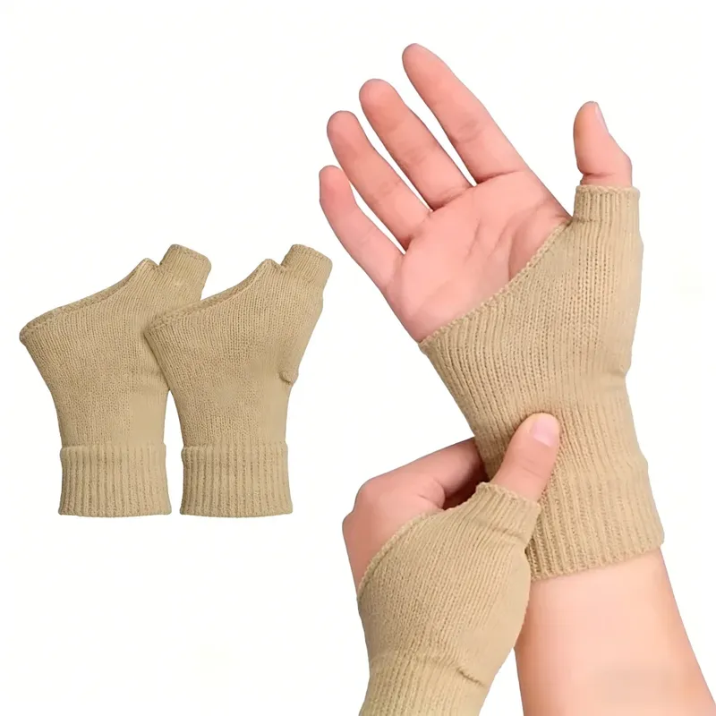 1 Paar atmungsaktive Daumen-Handgelenk-Kompressionshandschuhe gegen Arthritis mit gelgepolsterter Handgelenkstütze zur Linderung von Daumenverletzungsschmerzen