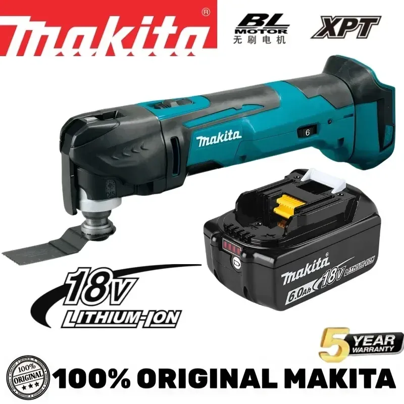 Makita 18V Akku DTM51 Wiederaufladbares Multifunktionswerkzeug, Bürstenloser Renovierer, Elektrischer Trimmer
