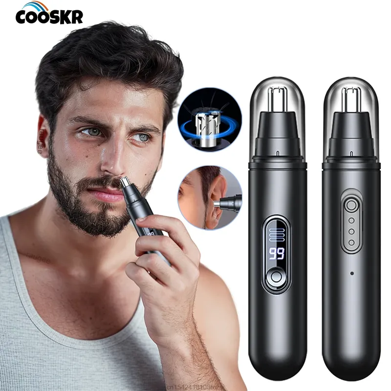 Mini Nasenhaartrimmer Wiederaufladbar Automatischer Rasierer für Nase Augenbrauen Ohren Schmerzloser Haarschneider Elektrischer Nasenhaartrimmer für Männer