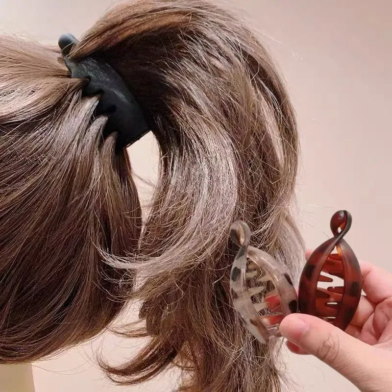 Bananenklammern, kleine Größe, vertikale Haarspangen für Damen, elegante Haarspangen für hohe Pferdeschwänze, Twist-Clips, einfaches Haar-Accessoire