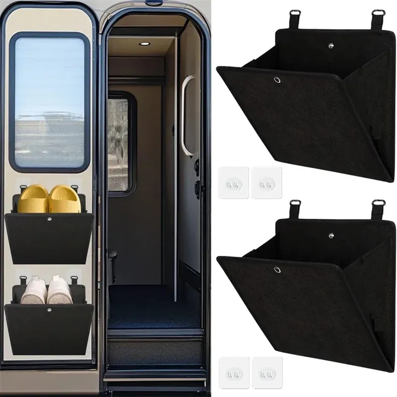 Wandmontierter Schuhregal-Organizer für Wohnmobile – Bohrfrei, vielseitiges Aufbewahrungsregal für Wohnmobile und Caravans, hinter-Tür-Design